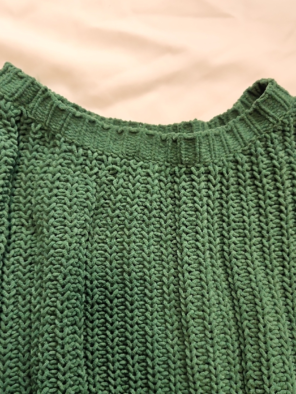 American Eagele Green Chunky Knit Sweater XS Relaxed & Oversized Fit - Picture 3 of 7